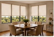 Warm dining space