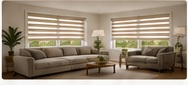 Layered light in the living room