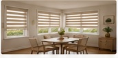 Light-filled dining room