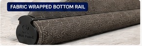 Fabric wrapped bottom rail
